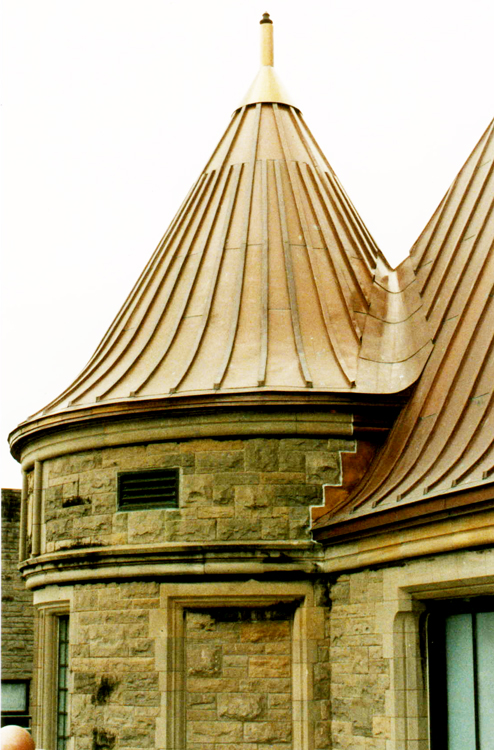 copper church steeple maintained and repaired by provincial roofing