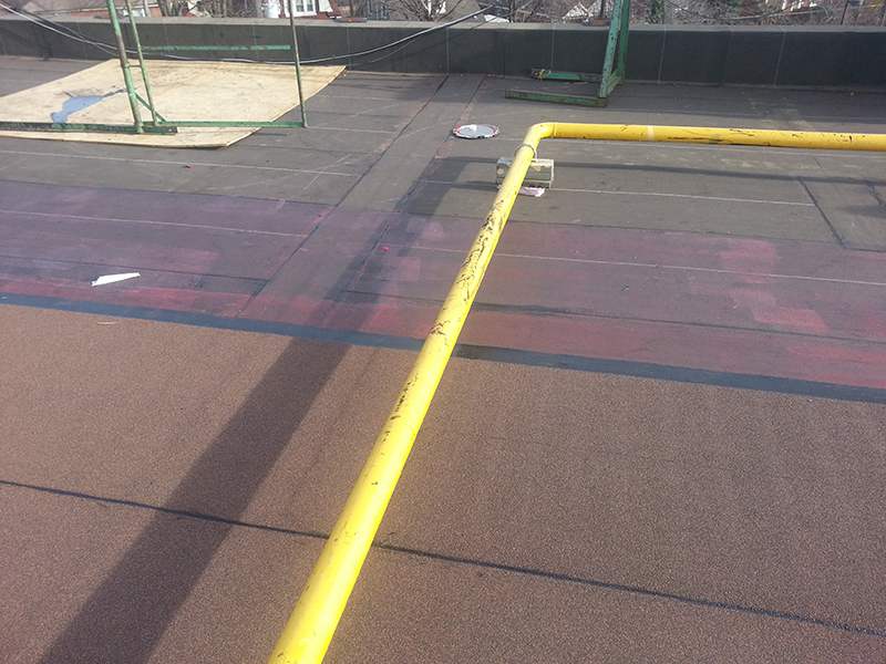 flat roof clean up and repair
