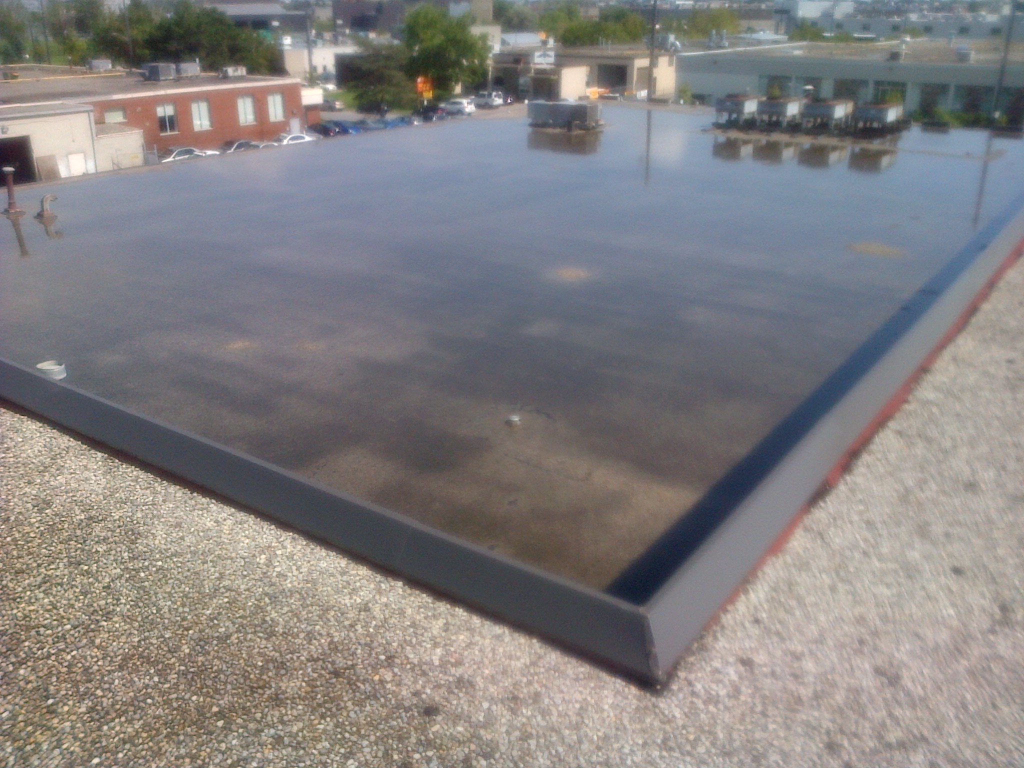 ponding water on roof