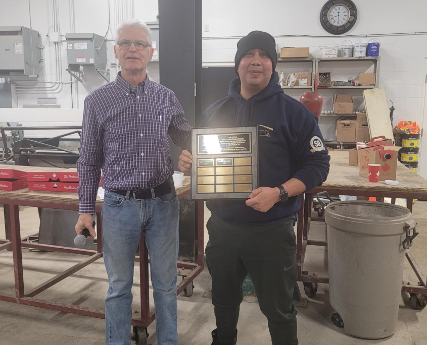 safety award, safety practices, roofing safety, roofing work, Jonathan Marroquin